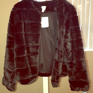 Faux fur 14th & union jacket